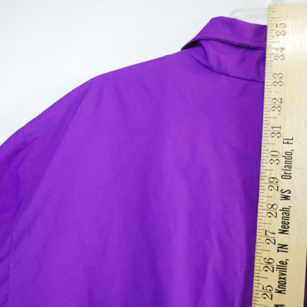 Woman Within Purple Jacket 34/36 4X Front Zip Fleece Lined - Picture 14 of 15